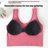U-shaped Beautiful Back Wrap Tube Top Seamless Thread Sports Vest Wireless Underwear M-2XL