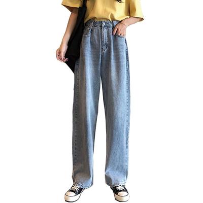 Belle Cie Jeans Women's High-Waisted Wide-Leg (ST/No. 27090) (Sax, L)