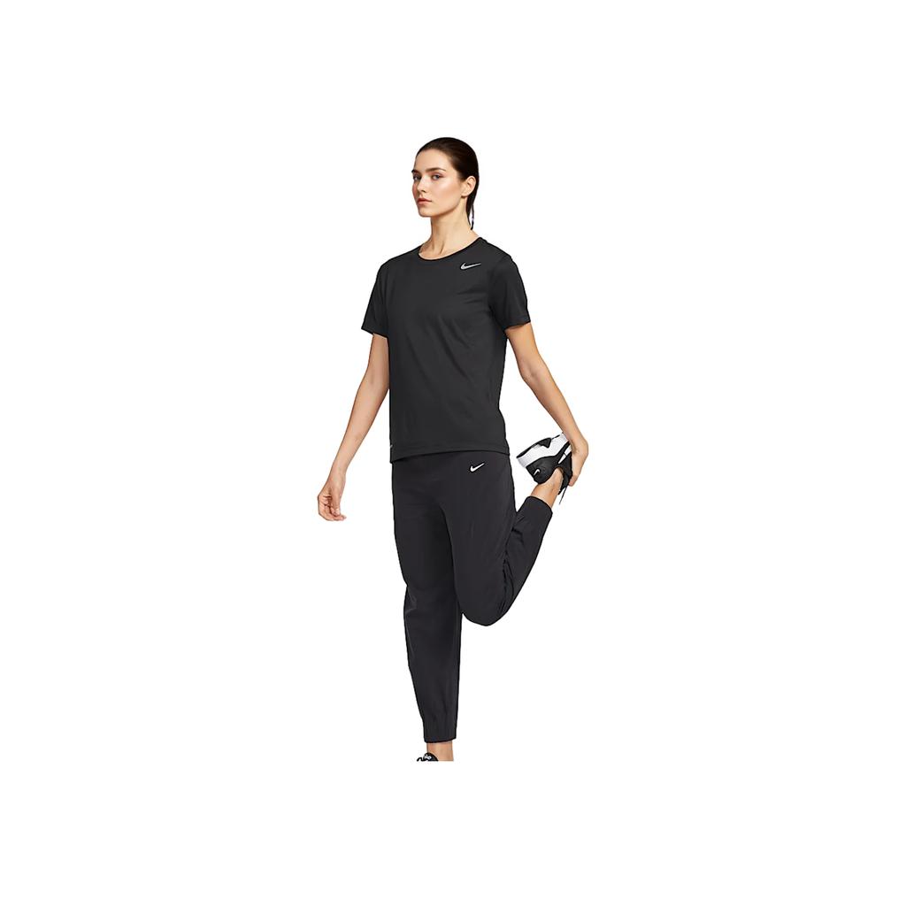 Nike Dri-Fit Team Legend Quick-Dry Comfortable Crew Neck Short Sleeve T-Shirt Women Tops Black IB8899-010
