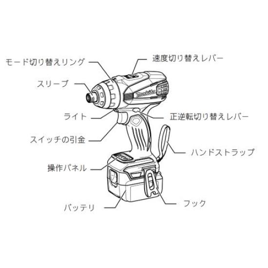 Makita TP141DRGXB Impact Driver 150Nm Two 6Ah and Charger Included 4-Mode (18V) Black, Torque, Batteries,