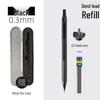 Professional Metal Mechanical Pencil, 0.5/0.7mm, Low Center Gravity, Weighted Feel, Continuous Lead Feed for Drawing & Painting.