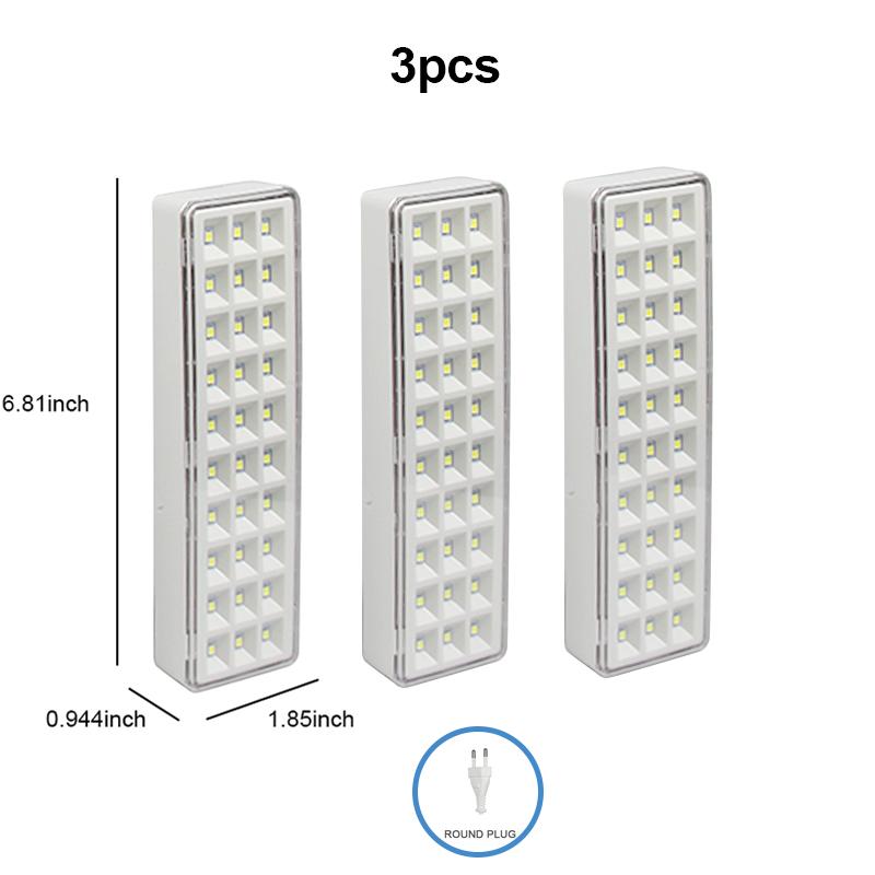 1/2/3/4pcs Emergency Light 30LED Emergency Evacuation Lamp Wall-mounted Home Bulb Rechargeable Camping Lights for Power Outage