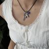 Lightweight Horse Charm Tassels Necklace Stylish Wax Rope Neck Chain Stylish Neck Jewelry Gift For Sister Best Friend