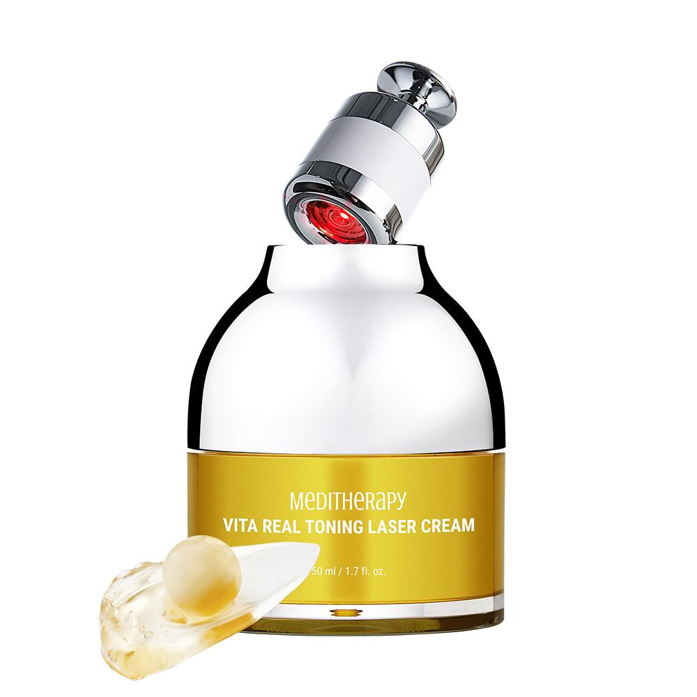 

Meditherapy Vita Real Toning Laser Cream – Формула с двойными витаминными капсулами и увлажняющим гелем, корейский 1 Set