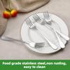12 Piece Dinner Forks Set, Food-Grade Stainless Steel Forks Silverware, Cutlery Fork, Salad Fork, Metal Forks for Home, Kitchen or Restaurant, Mirror