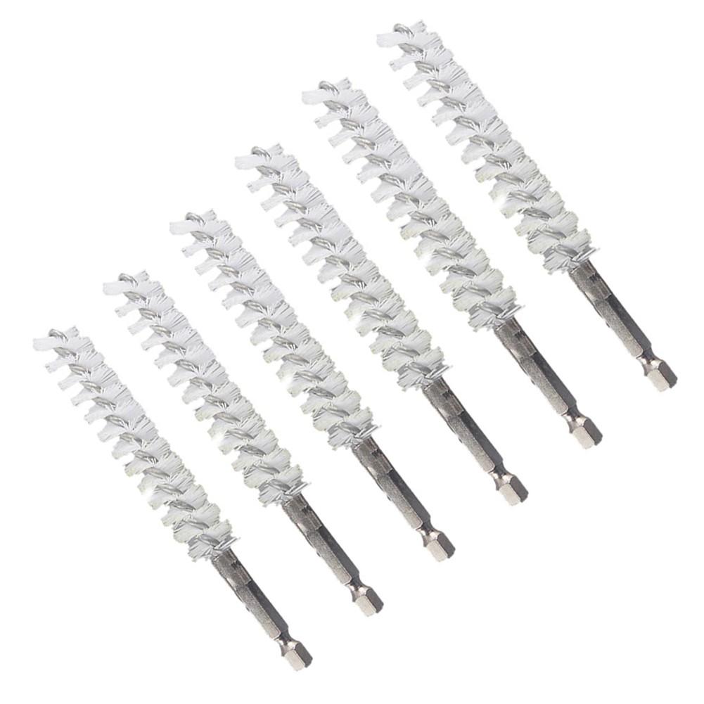 8-19mm Drill Brush Hex Bar Hex Bar Nylon Wire Washing Polishing Tool