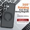 For Samsung Galaxy S26 Ultra Case Matte Frosted Skin Friendly 360° Rotatable Magnetic Kickstand Non-yellowing Anti-Fingerprint