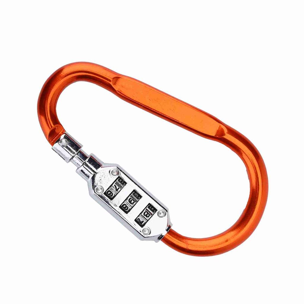 Travel Bag Luggage Security Combination Lock Locking Carabiner Padlock Blue