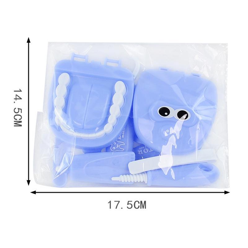 9-Piece Suit Kids Simulation Dentist Toys Sets Nice Gift for Children Interactive Dentist Role Play Pretend Toys Set