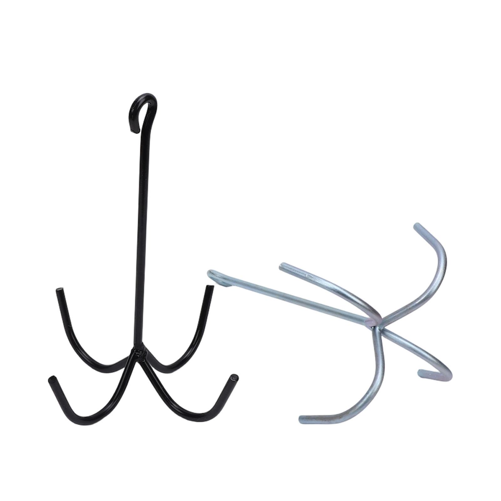 2PCS 4 Prong Tack Hooks Heavy Duty Horse Tack Cleaning Storage Hook for Stable Barns Trailer