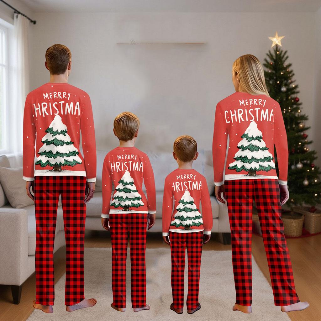 Passende Familiensets mit Weihnachtsmotiven, Langarmshirts und Hosen
