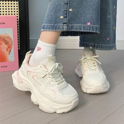 Zomer ademende mesh papa schoenen 22 nieuwe ins trendy platform sport- en vrijetijdsschoenen