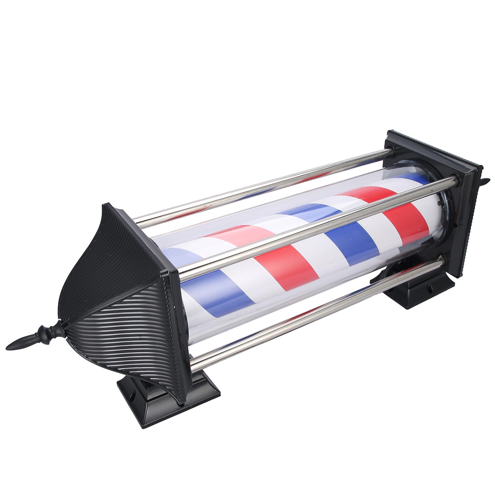 

Парикмахерская стойка Hiar салон красный белый синий вращающийся вращающийся свет энергосберегающие светодиодные ленты EU Plug EU Plug