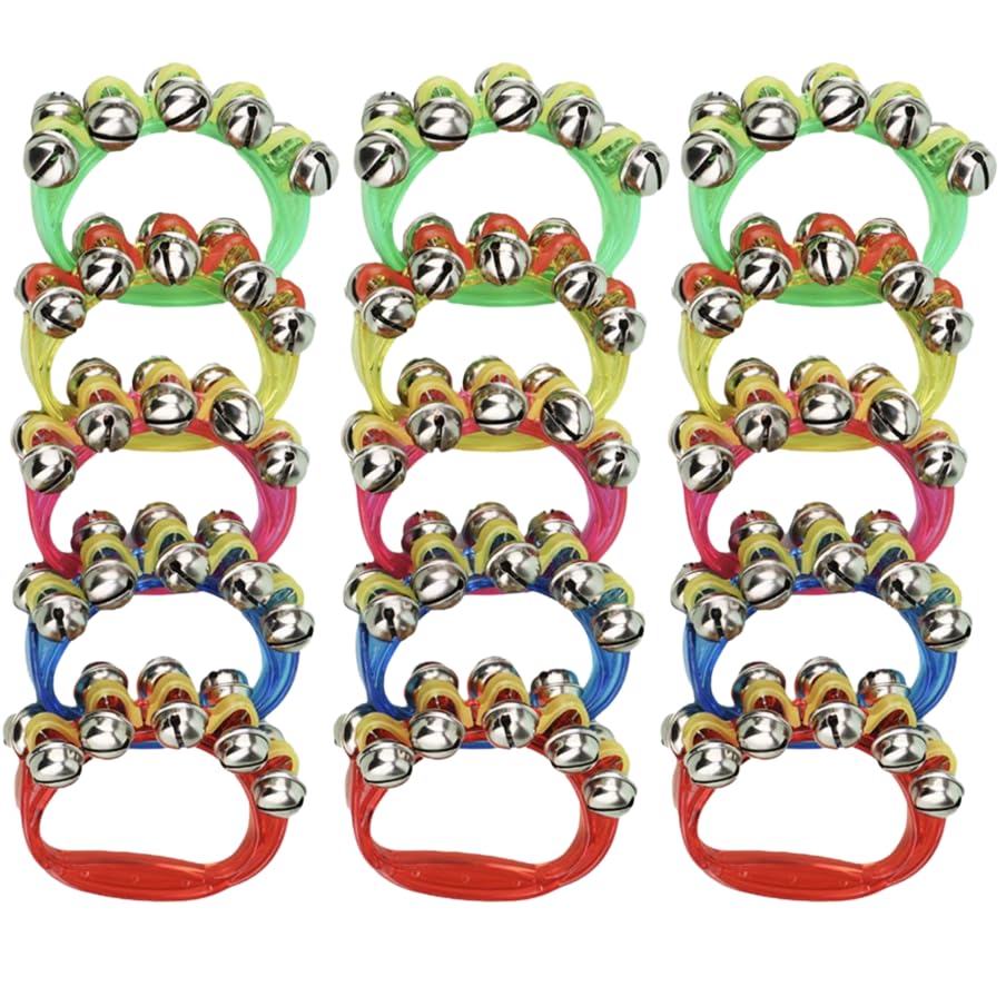 

[TERA] Набор из 15 ручных колокольчиков 5 цветов, Идеально подходит для музыкальных инструментов, Игры, Концертов, Домов престарелых, Домов ухода, Детских садов,