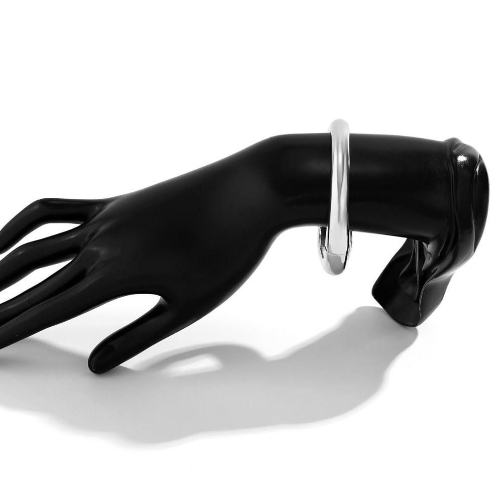 Minority Design Cuff Bangles Metal Exaggerated Bracelet Simple Irregular Open Bangle  Women