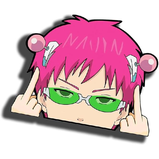 5.1 Inch Anime Akame Car Decals Peeking Creative Vinyl Stickers for Bumper Window Laptop Motorcycle Luggage Waterproof B