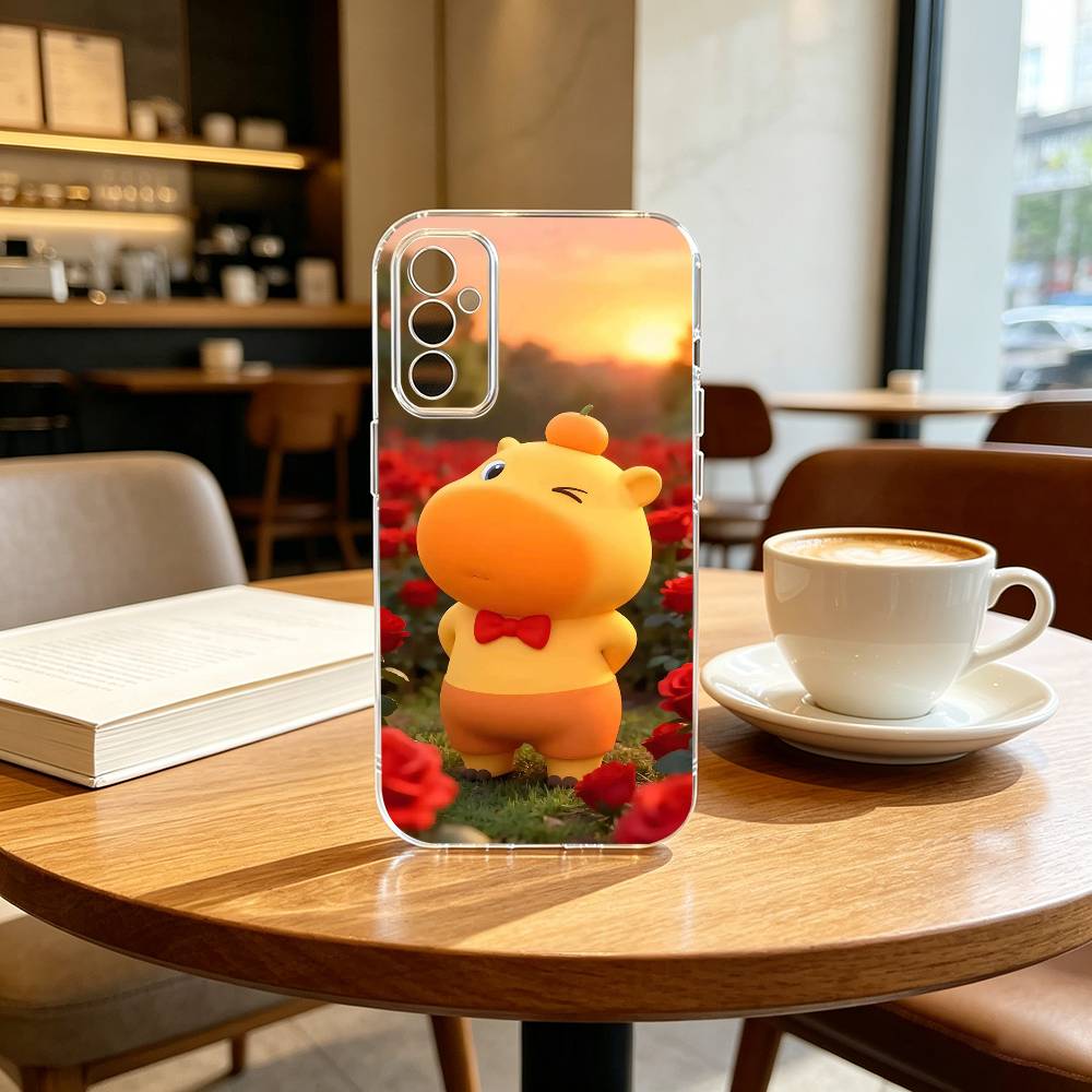 Lu lu C-Capybara Gfit  Phone Case Transparent Silicone Soft For SamsungA10,12,20,21S,30,31,40,50,51,52,70,71 Samsung a31