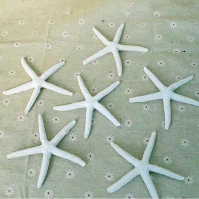 Artificial Starfish Solid Color Decorative Resin Beach Coastal Starfish Nautical Ornament for Wedding