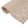 Flatweave Outdoor Rug, 200X280 Cm, Brown Stripes