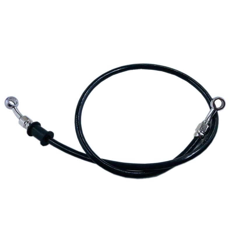 50cm-130cm Universal Motorcycle Braided Brake Clutch Oil Hose Line Pipe Tube Brake Tubing Fit For Yamaha For Suzuki For Harley Black 50cm