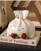 Ice Cream Style Tissue Box Ornament - Luxury High-End Living Room Paper Towel Holder for Coffee Table Decor
