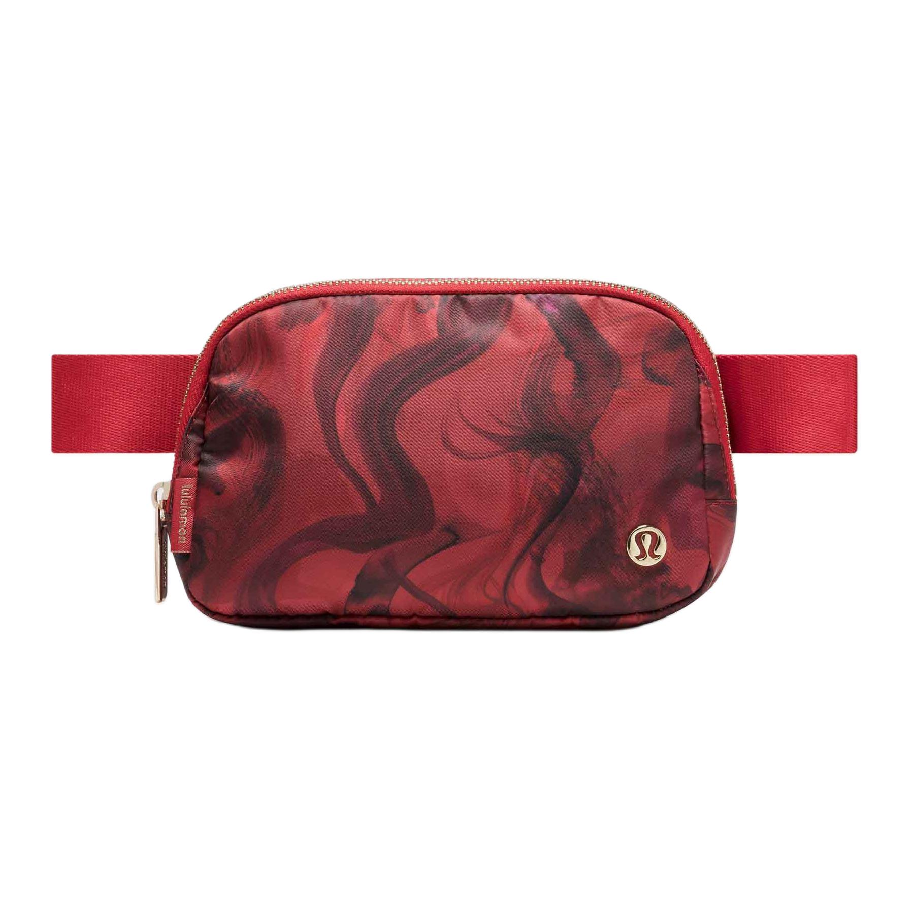 

Lululemon Everywhere 1L Zipper Waist Bag Mini Red Mix Women Waist Bag LU9CX6S-072815 Moon Feather Mini Red Blend
