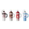 High-value large-capacity thermos cup, large-capacity ice cup, cute big-eyed student office leak-proof portable straw cup