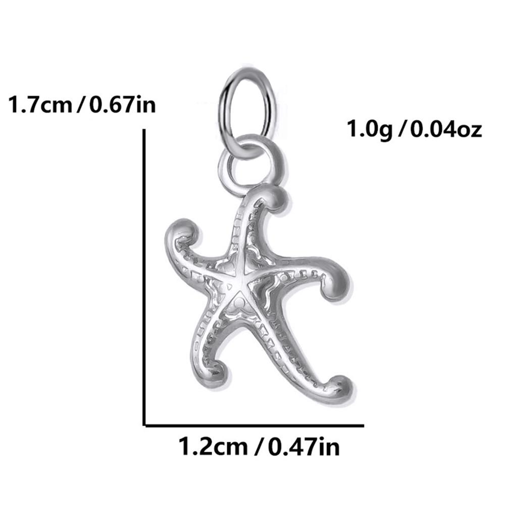 stainless steel Zircon Pendants women Necklace for choker Women DIY Pendant shell Starfish Conch charms necklace women Zircon