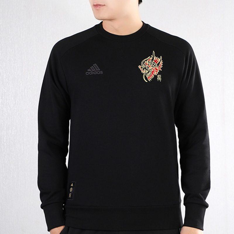 adidas Manchester United Sweatshirts Men's Crew Neck Moderate Regular GH0029