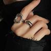 Stainless Steel Simple Hollow Rings for Women Geometric Fashion Smiple Open Handmade Allergy Party Jewelry Gifts New
