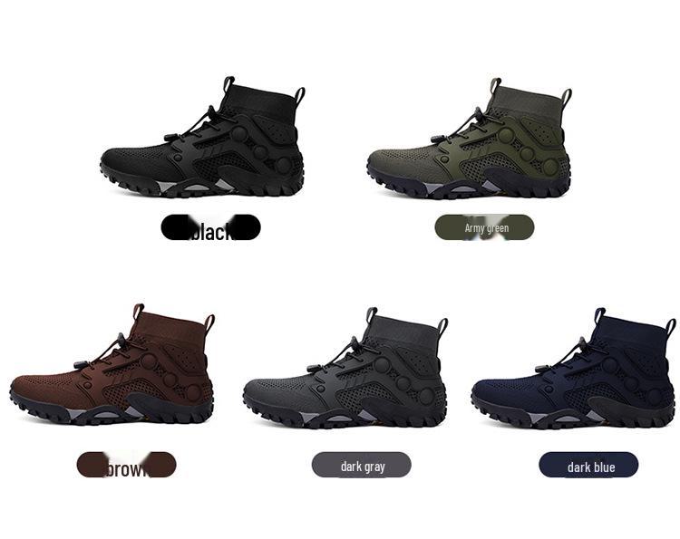 Scarpe da Escursionismo e River Trekking da Uomo High-Top Antiscivolo Traspiranti per Esterno