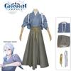 Genshin Impact Kamizato Ayato Cosplay Costume Kimono Outfits Halloween Carnival