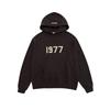 ESSENTIALS FOG 1977 Unisex Hoodie - Flocked Velvet, Loose Fit, Autumn/Winter Trend