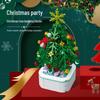 Drill Horse 103E-1 Christmas Tree Building Blocks Toy – Children's Desktop Ornament, Festive Gift
