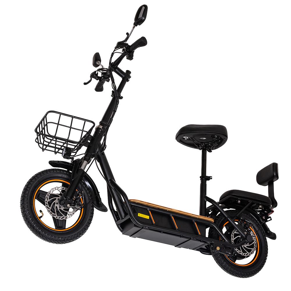 Electric Scooter Adult Kukirin C1 Pro 800W Motor Top Speed 45Km/h With Rear Sofa And Front Basket 48V 26AH Range 100Km Load 120Kg New