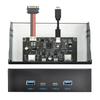 xiwai 10Gbps USB Front Panel HUB Connector Motherboard Cable 10Gbps for Tray 3.1 Type-A & Type-C 4-Port - Type-E 5.25-inch CD-ROM