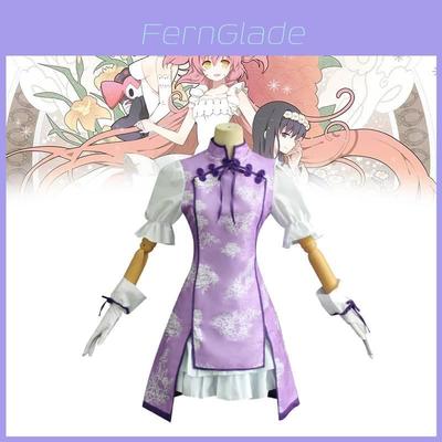 Puella Magi Madoka Magica Akemi Homura Cosplay Costume Polyester Kimono For Anime Role Play
