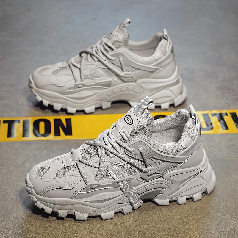 Platform dad shoes men's spring new versatile spring and autumn sports men's shoes lightweight shoes ins
