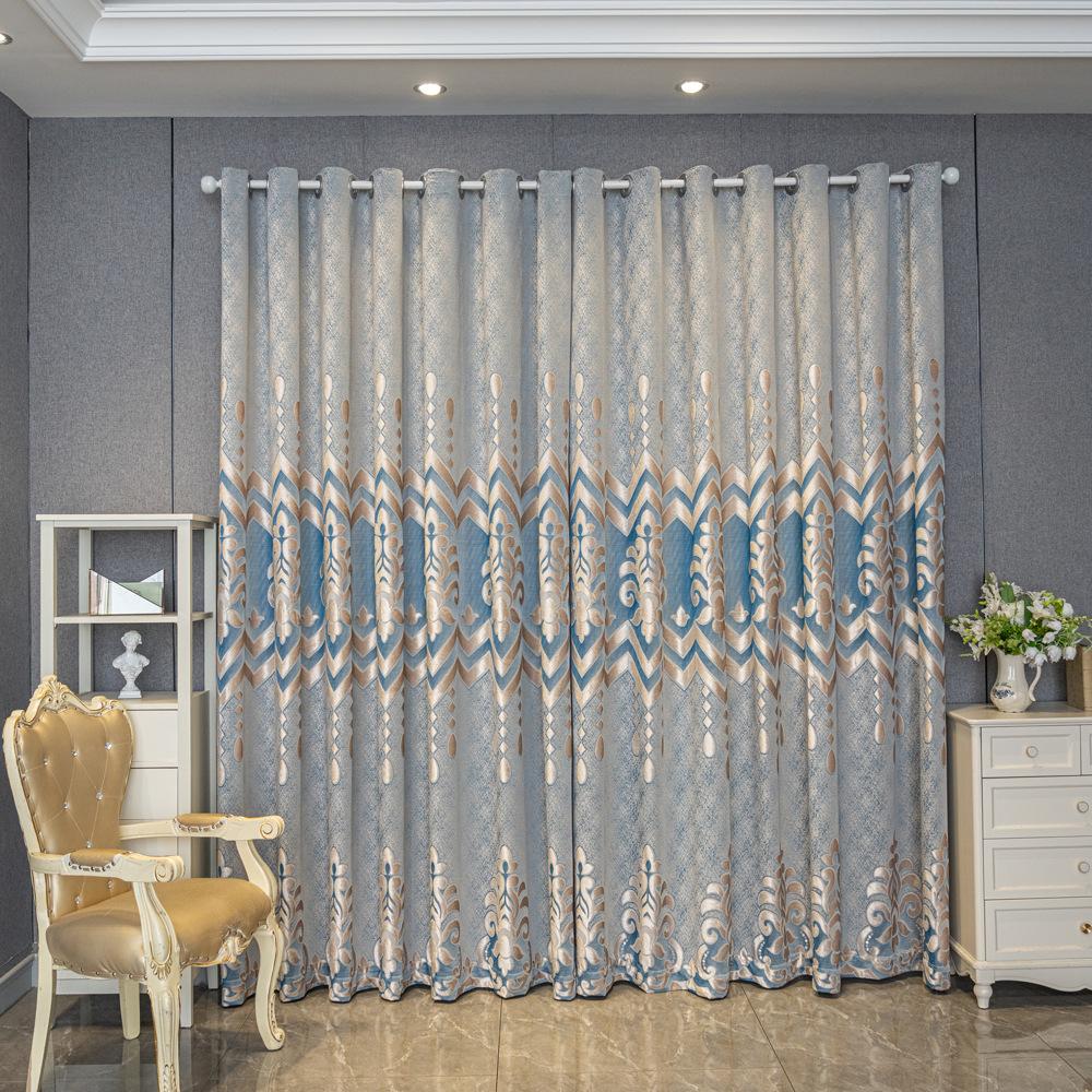 European Hollow Curtains European and American Jacquard Curtains Living Room Bedroom Curtains  for Seasonal Decoration, Reference Bedroom, Living Room