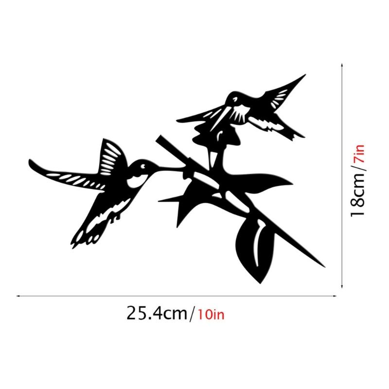 Metal Bird Stake Outdoor Garden Bird Statue Decorative Metal Animal Silhouettes for Tree Garden Decorative Bird Ornament
