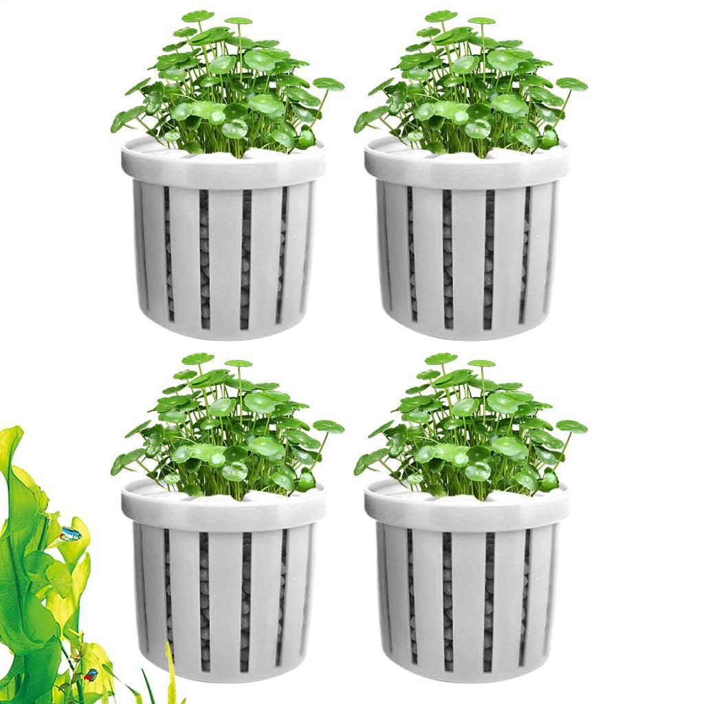 Aquarium Plant Holder Stable Fish Tank Plant Basket Aquarium Hydroponics Planting Holder Water Feature Decoration Accessories