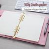 A5 Premium Leather Grid Pattern Binder Journal
