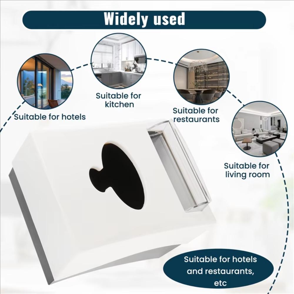 Multi-Functional Napkin Holder Plastic Toothpick Box Durable Paper Roll Holder  Hotel