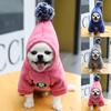 Haustier Hoodie Pompon Warmhalten Hautfreundlich Verdickt Hunde Kapuzensweatshirt für Winter