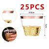 Disposable Cup Plastic Champagne Flutes Gold Silver Clear Plastic Bubble Tea Cup Perfect for Weddings Party Christmas Supplies