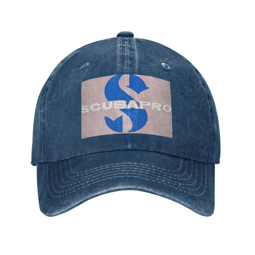 Scubapros Tauchlogo Baseballkappen Mode Gewaschene Jeanshüte Outdoor Verstellbare Kappe Sport Baseball Cowboyhut für Unisex