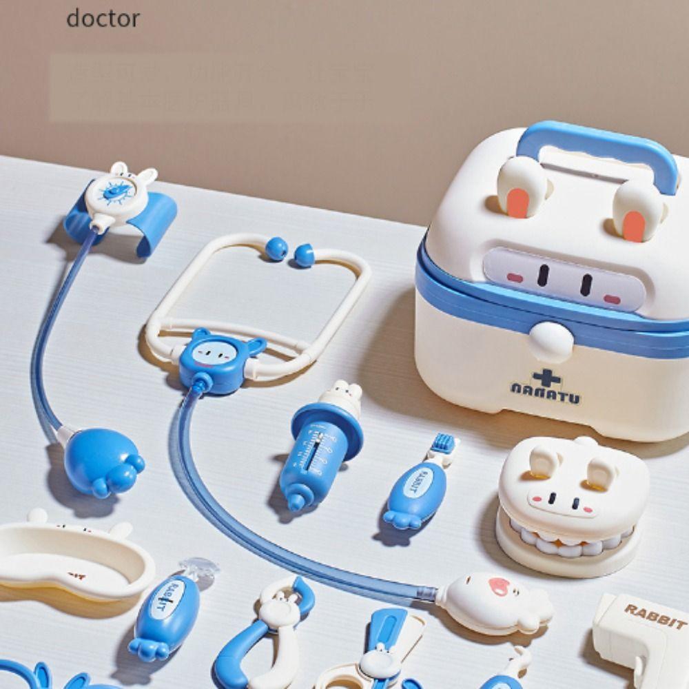 Educational Game Doctor Pretend Role Play Kit Nurse Tools Bag Toys  Kids Gift