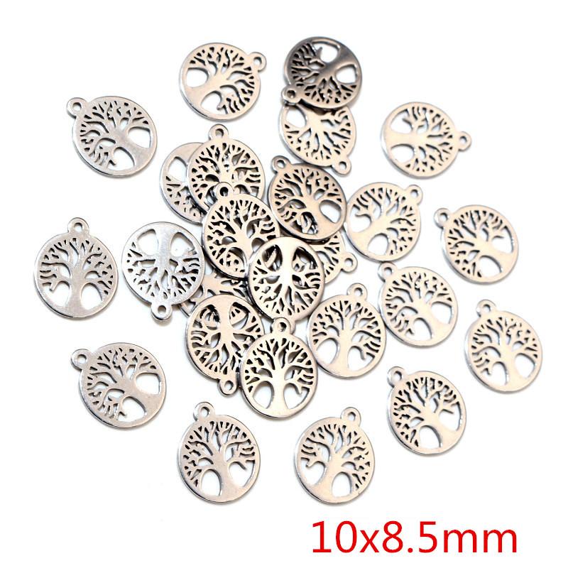 30pcs/lot No Fade 316 Stainless Steel Star Heart Fish Cat Charms Pendant for DIY Necklace Bracelet Craft Jewelry Making Findings