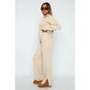 Frauen lose gestrickte Pullover Langarm übergroße hohe Kragen warme Pullover Mode weibliche Herbst Büro Casual Pullover Top Wolle Reißverschluss Anzug zweiteilig