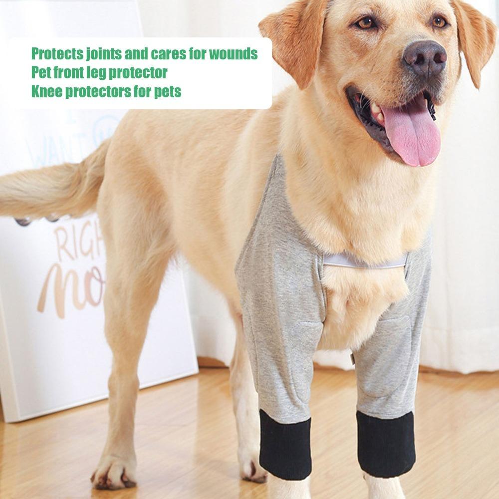Warm Dog Knee Support Adjustable Dog Joint Wrap Anti-slip Dog Leg Brace  Joint Protection S